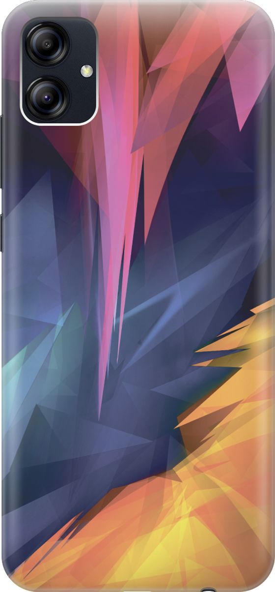 

Силиконовый чехол на Samsung Galaxy A04e "Розовый, синий, желтый", Желтый;розовый, 158455