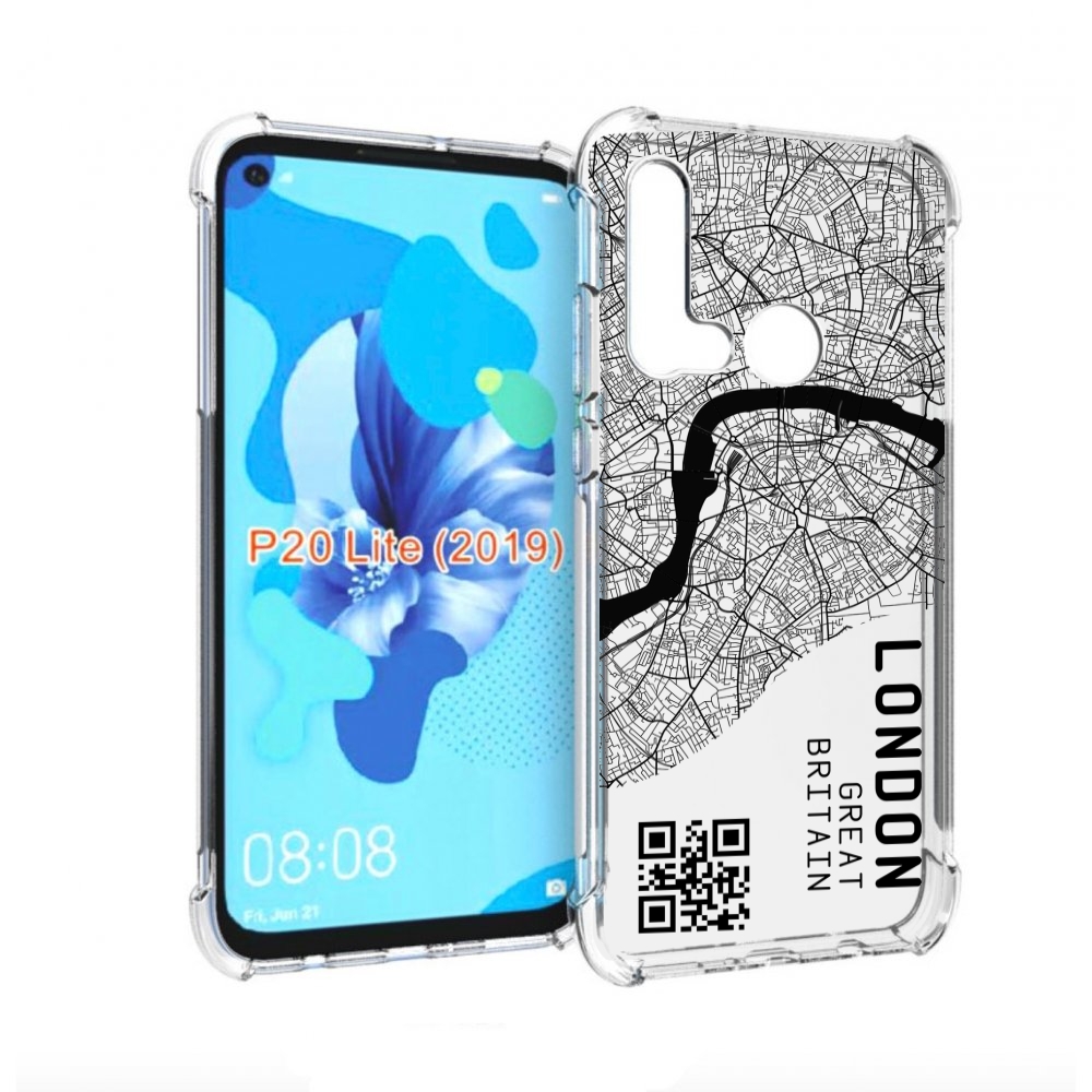 

Чехол бампер MyPads схема-лондон для Huawei P20 Lite (2019), Прозрачный, Tocco