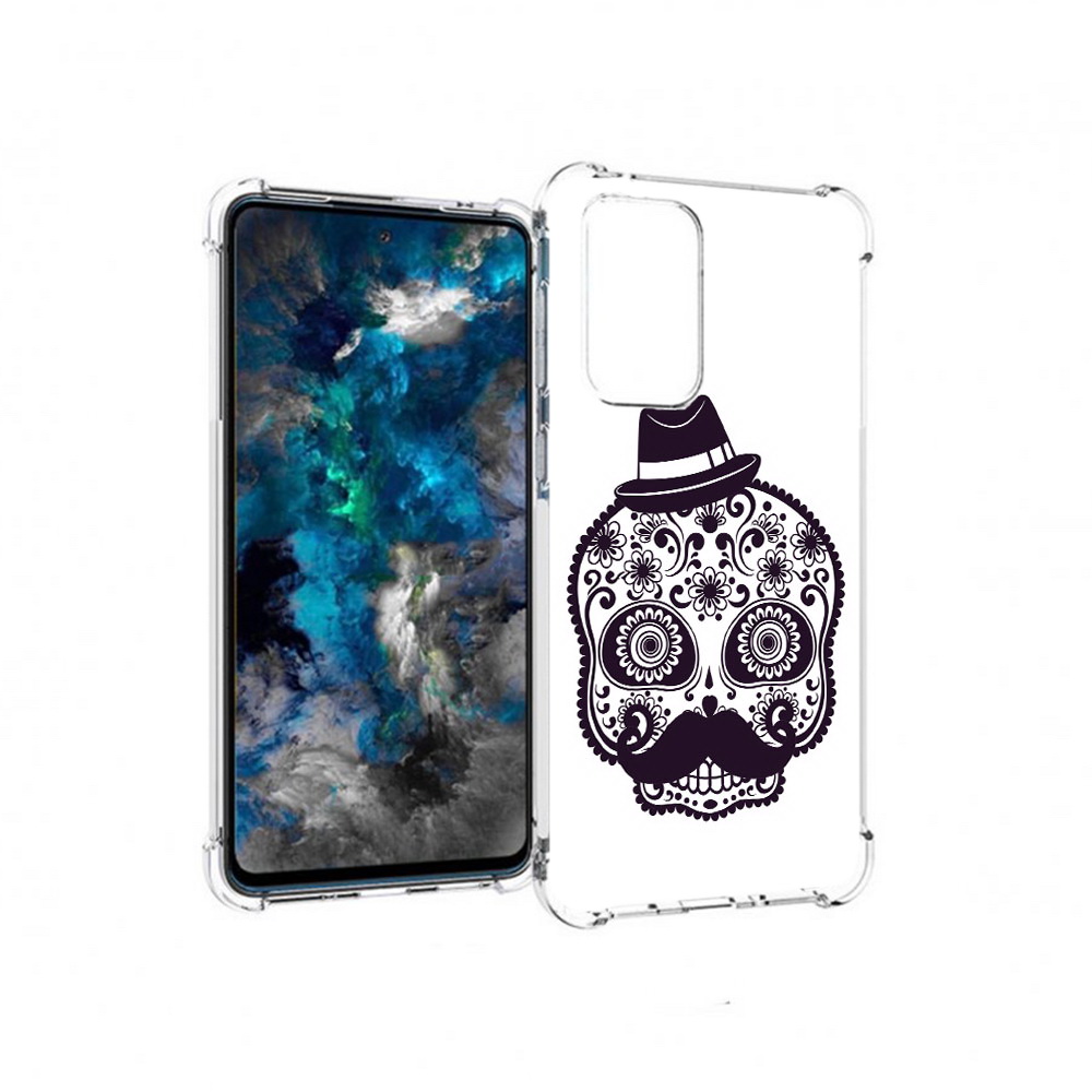 

Чехол MyPads Tocco для Samsung Galaxy A33 5G разрисованный скелет, Прозрачный, Tocco