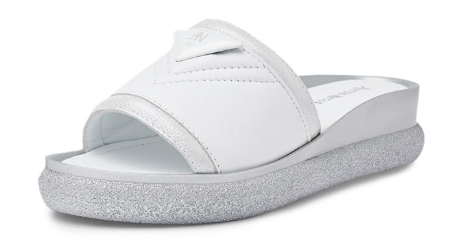 

Сабо женские Alessio Nesca 229567 серебристые 39 RU, Серебристый, 229567