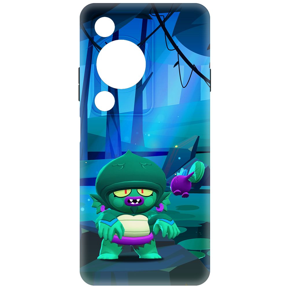 

Чехол-накладка Krutoff Soft Case Brawl Stars - Болотный Джин для Huawei Nova Y72s черный