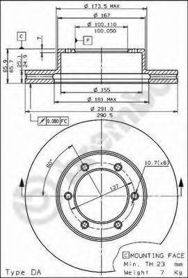 

Диск тормозной Standard | перед |