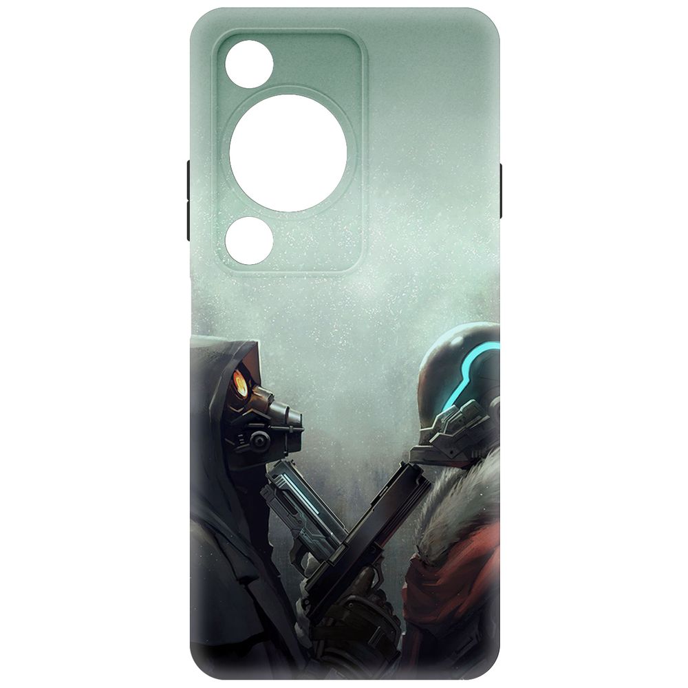 

Чехол-накладка Krutoff Soft Case Cтандофф 2 - Противостояние для Huawei Nova Y72s, Черный