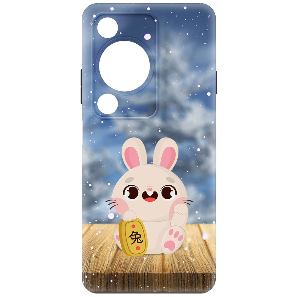

Чехол-накладка Krutoff Soft Case Год кролика для Huawei Nova Y72s черный