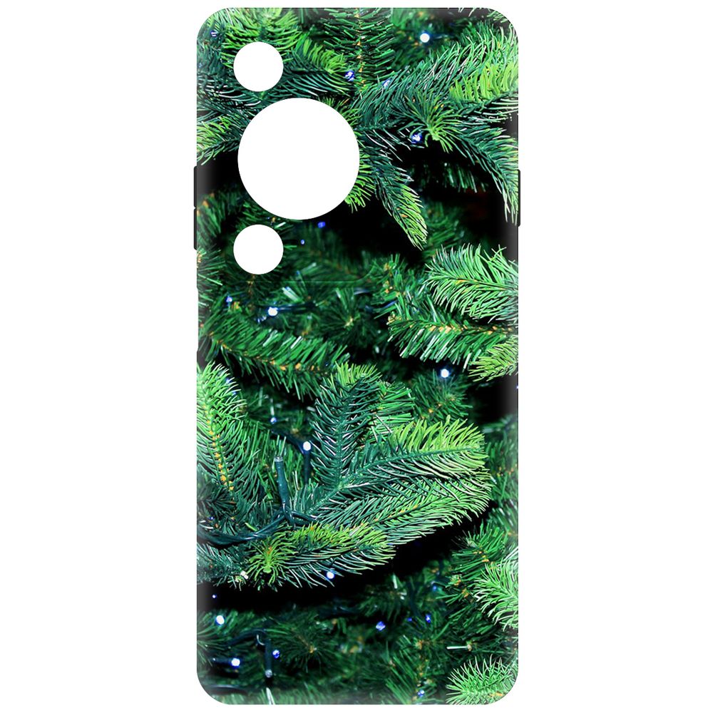 

Чехол-накладка Krutoff Soft Case Еловые лапки для Huawei Nova Y72s черный