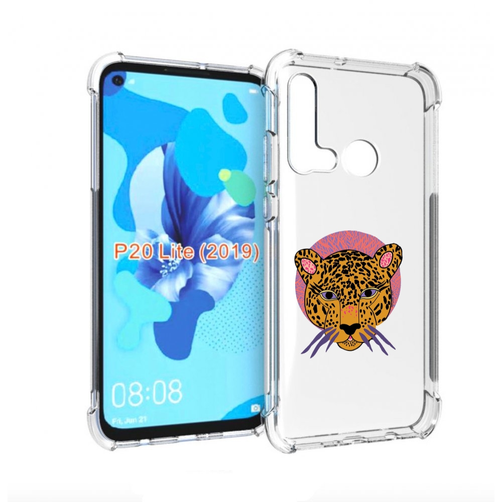 

Чехол бампер MyPads тигр-в-кругу для Huawei P20 Lite (2019), Прозрачный, Tocco