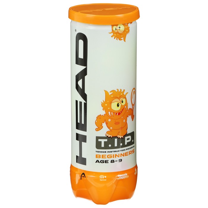 

Набор мячей теннисных Head T.I.P Orange, цвет жёлтый