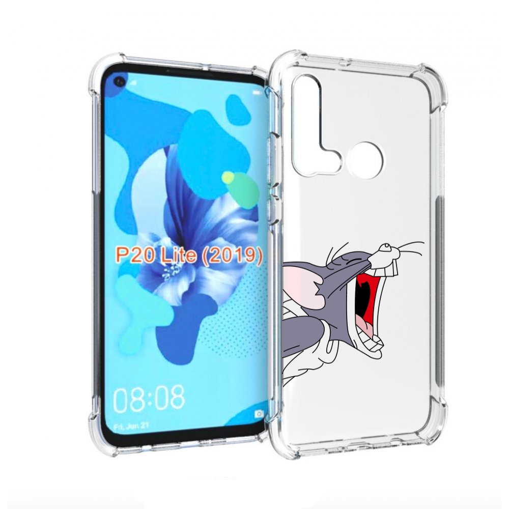 

Чехол бампер MyPads том-голодный для Huawei P20 Lite (2019), Прозрачный, Tocco