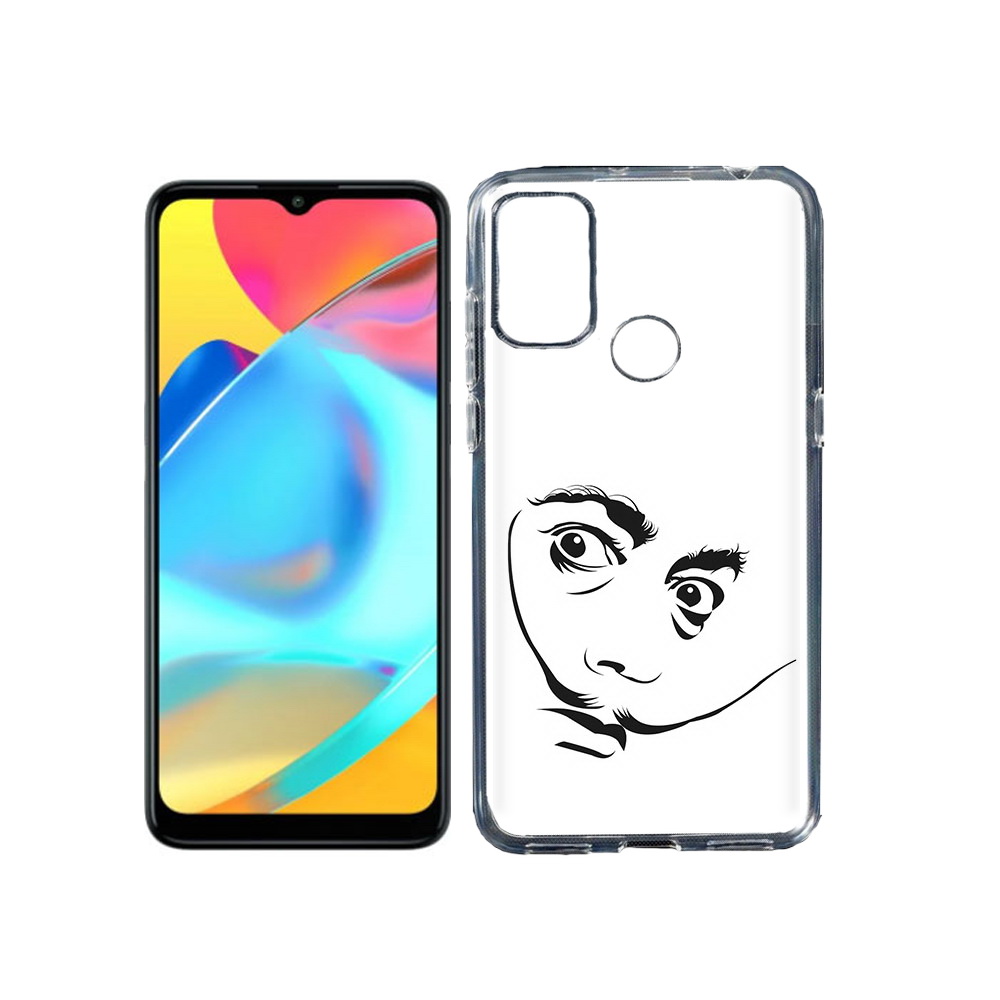 

Чехол MyPads Tocco для Alcatel 3L 6056H (2021) мужчина с длинными усами (PT160724.669.487), Прозрачный, Tocco