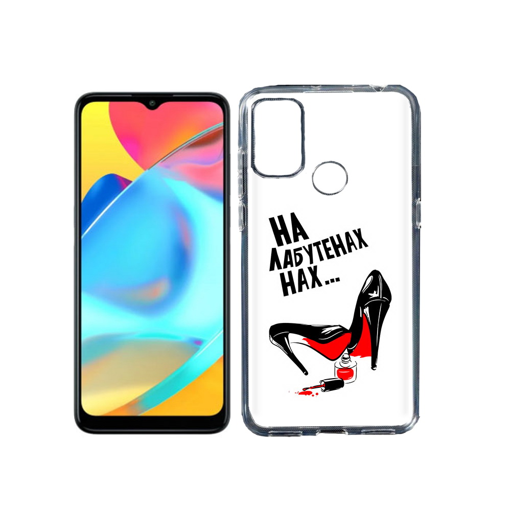 

Чехол MyPads Tocco для Alcatel 3L 6056H (2021) на лабутенах (PT160724.669.493), Прозрачный, Tocco