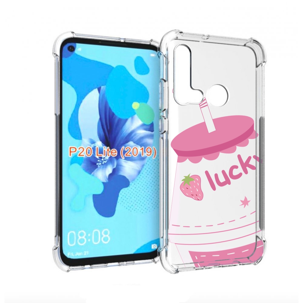 

Чехол бампер MyPads удачный-напиток для Huawei P20 Lite (2019), Прозрачный, Tocco