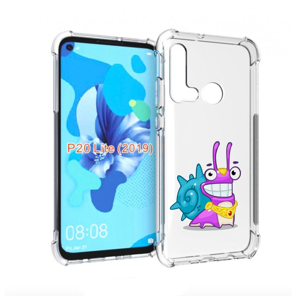 

Чехол бампер MyPads улитка-принц для Huawei P20 Lite (2019), Прозрачный, Tocco