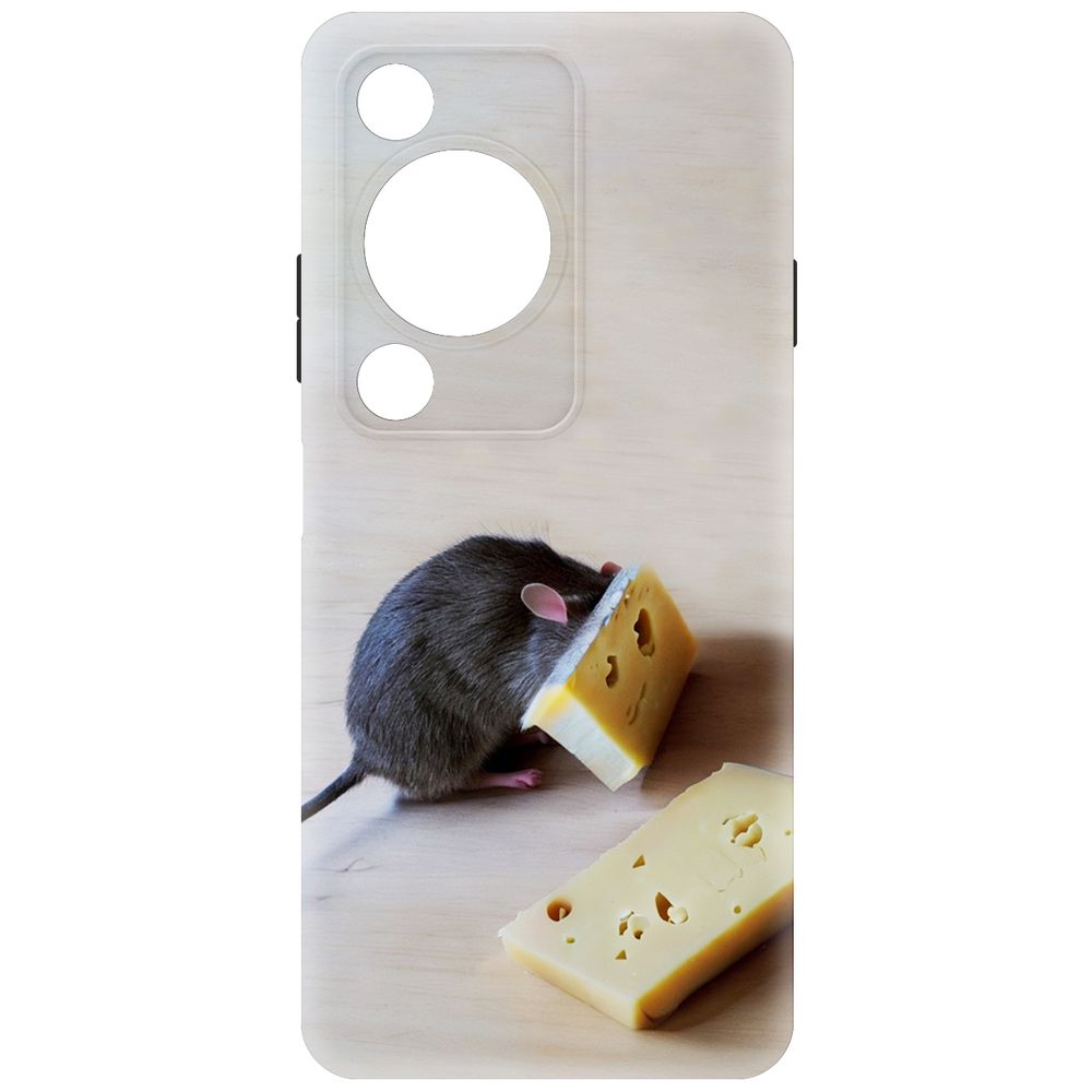 

Чехол-накладка Krutoff Soft Case Мышь и сыр для Huawei Nova Y72s черный