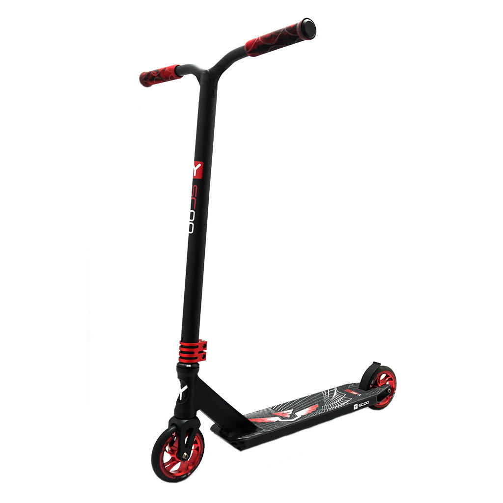 

Самокат трюковый Y-SCOO FLY 120 mm black red, Черный;красный, 7818