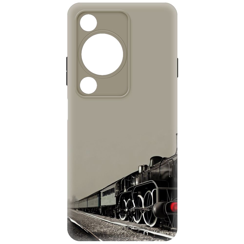

Чехол-накладка Krutoff Soft Case Паровоз для Huawei Nova Y72s черный