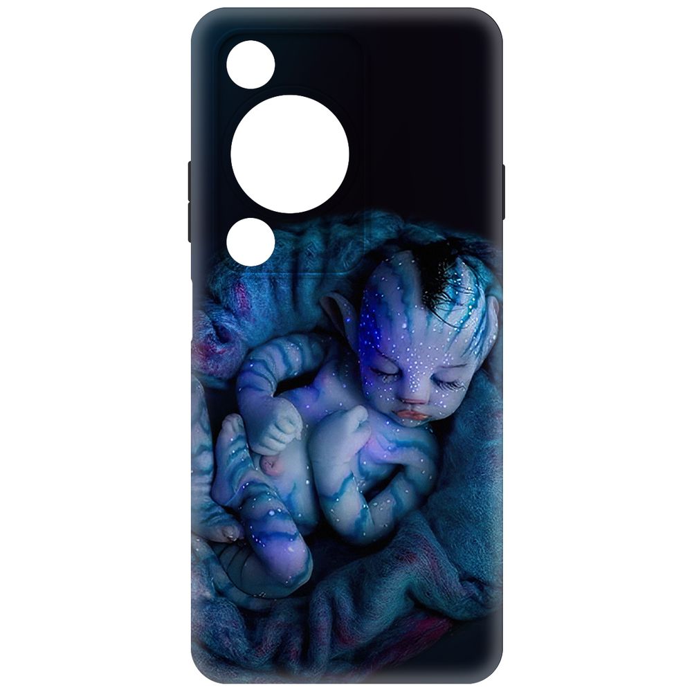 

Чехол-накладка Krutoff Soft Case Аватар - Малышка для Huawei Nova Y72s черный
