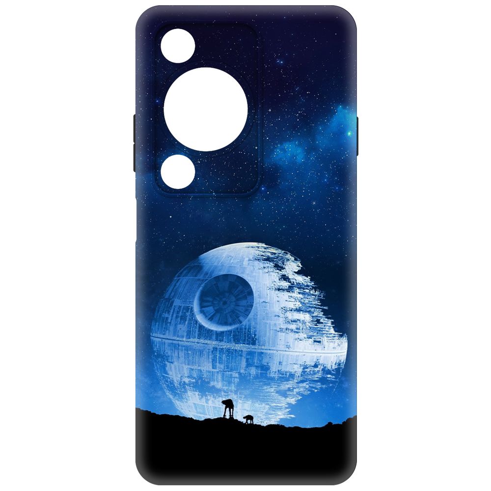 

Чехол-накладка Krutoff Soft Case Звездные Войны. Звезда смерти для Huawei Nova Y72s черный