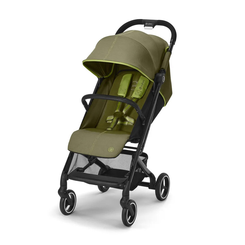 

Коляска прогулочная, Cybex Beezy 2023 Nature Green с бампером и дождевиком, Сy-Beezy