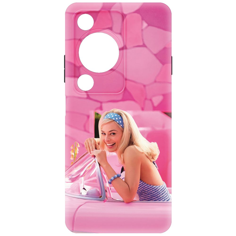

Чехол-накладка Krutoff Soft Case Барби в розовом для Huawei Nova Y72s черный