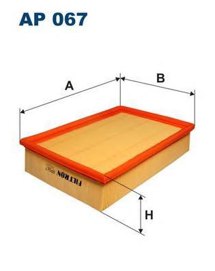 фото Ap 067 фильтр воздушный ford escort/orion 1.4/1.8d/1.6i 92>, volvo s70 2.0 97-00 filtron