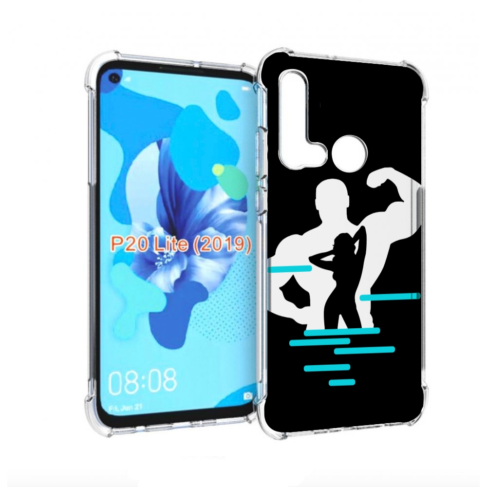 

Чехол бампер MyPads фитнес-тренировка для Huawei P20 Lite (2019), Прозрачный, Tocco