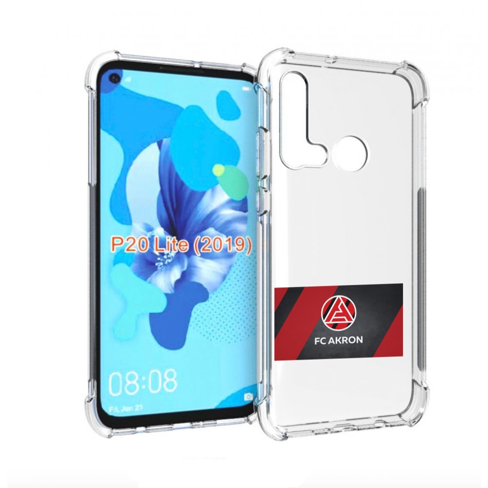 

Чехол бампер MyPads фк акрон тольятти мужской для Huawei P20 Lit, Прозрачный, Tocco