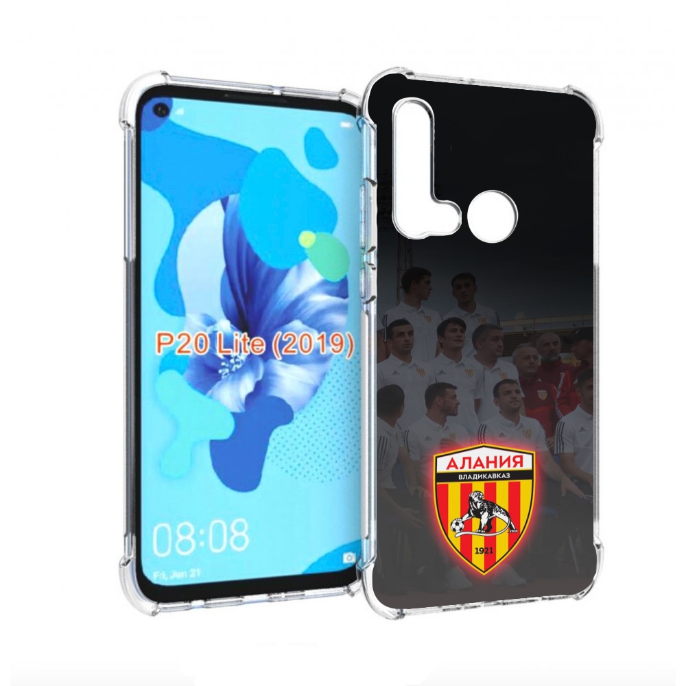 

Чехол бампер MyPads фк алания владикавказ мужской для Huawei P20, Прозрачный, Tocco