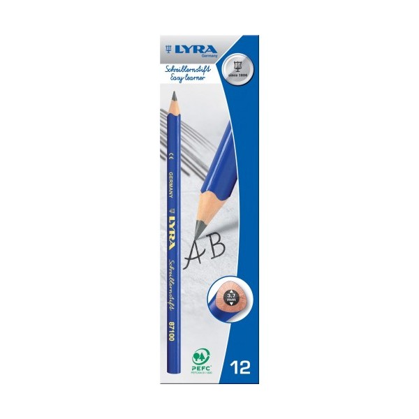 фото Lyra чернографитный карандаш lyra graphite easy learner b