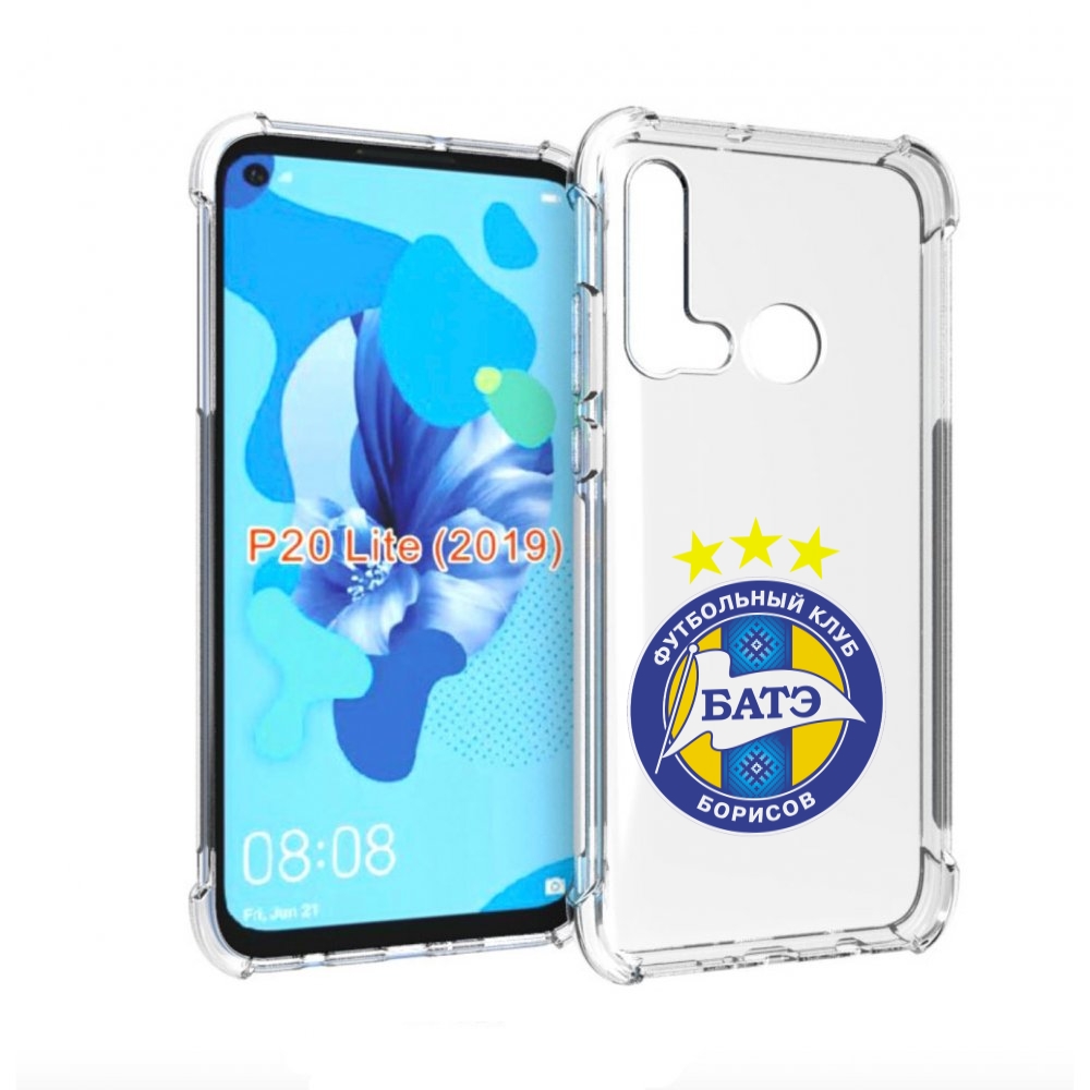 

Чехол бампер MyPads фк батэ борисов мужской для Huawei P20 Lite, Прозрачный, Tocco