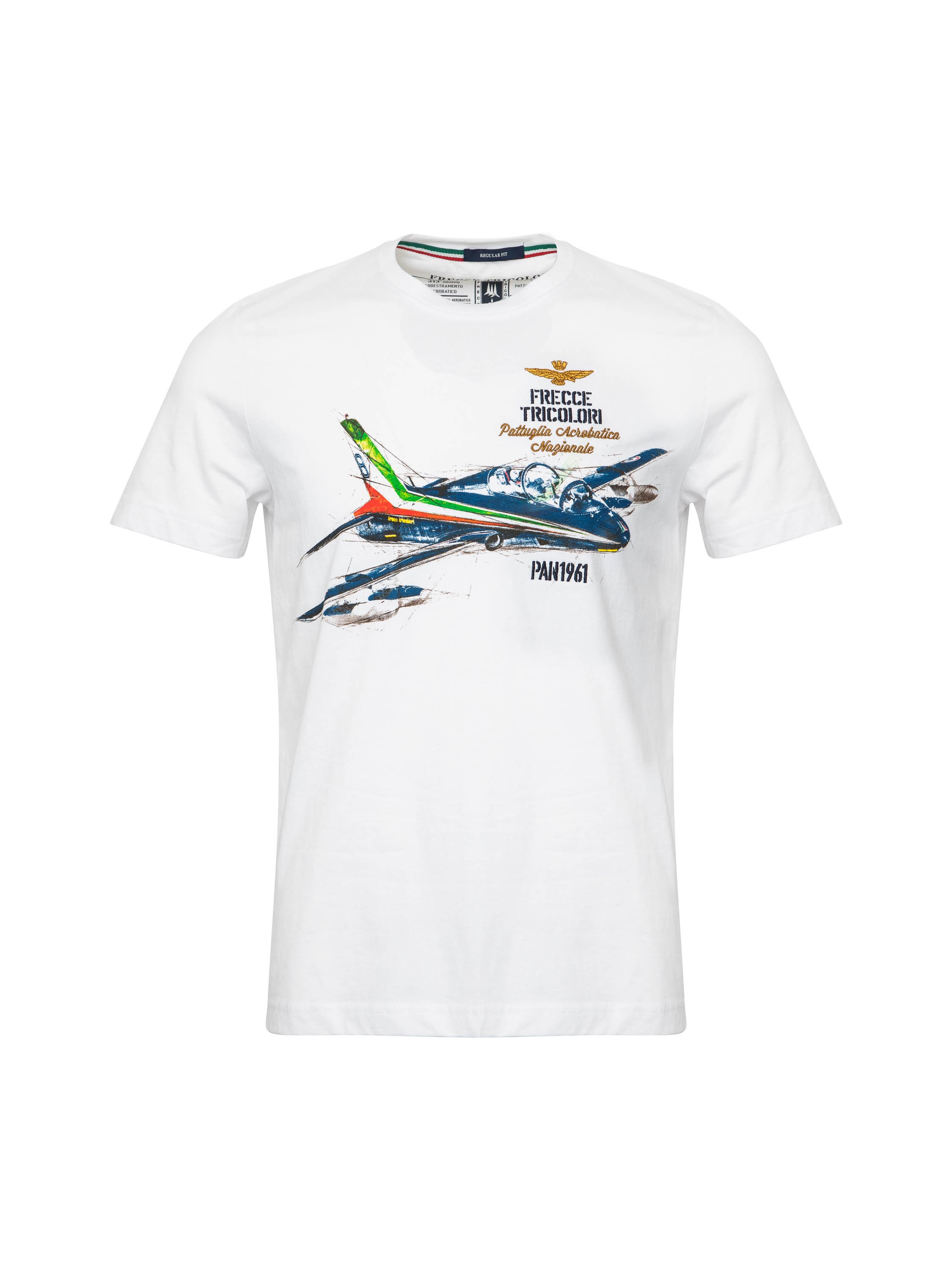 

Футболка мужская Aeronautica Militare TS2080J538 белая 52 RU, TS2080J538