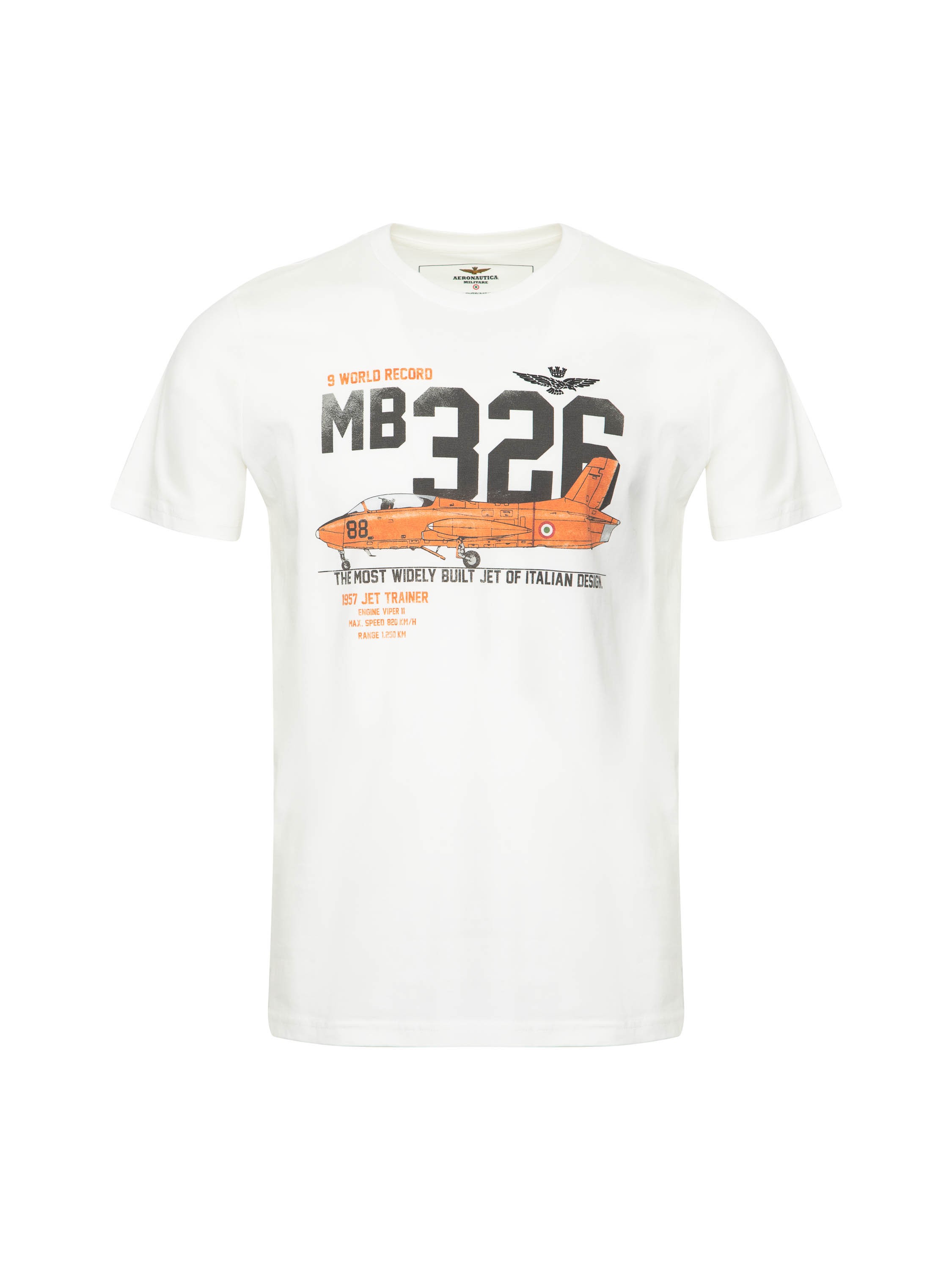 

Футболка мужская Aeronautica Militare TS2124J607 белая 52 RU, Белый, TS2124J607