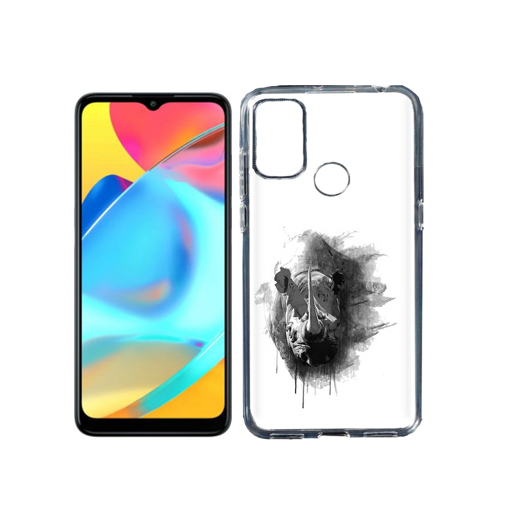 

Чехол MyPads Tocco для Alcatel 3L 6056H (2021) носорог (PT160724.669.523), Прозрачный, Tocco