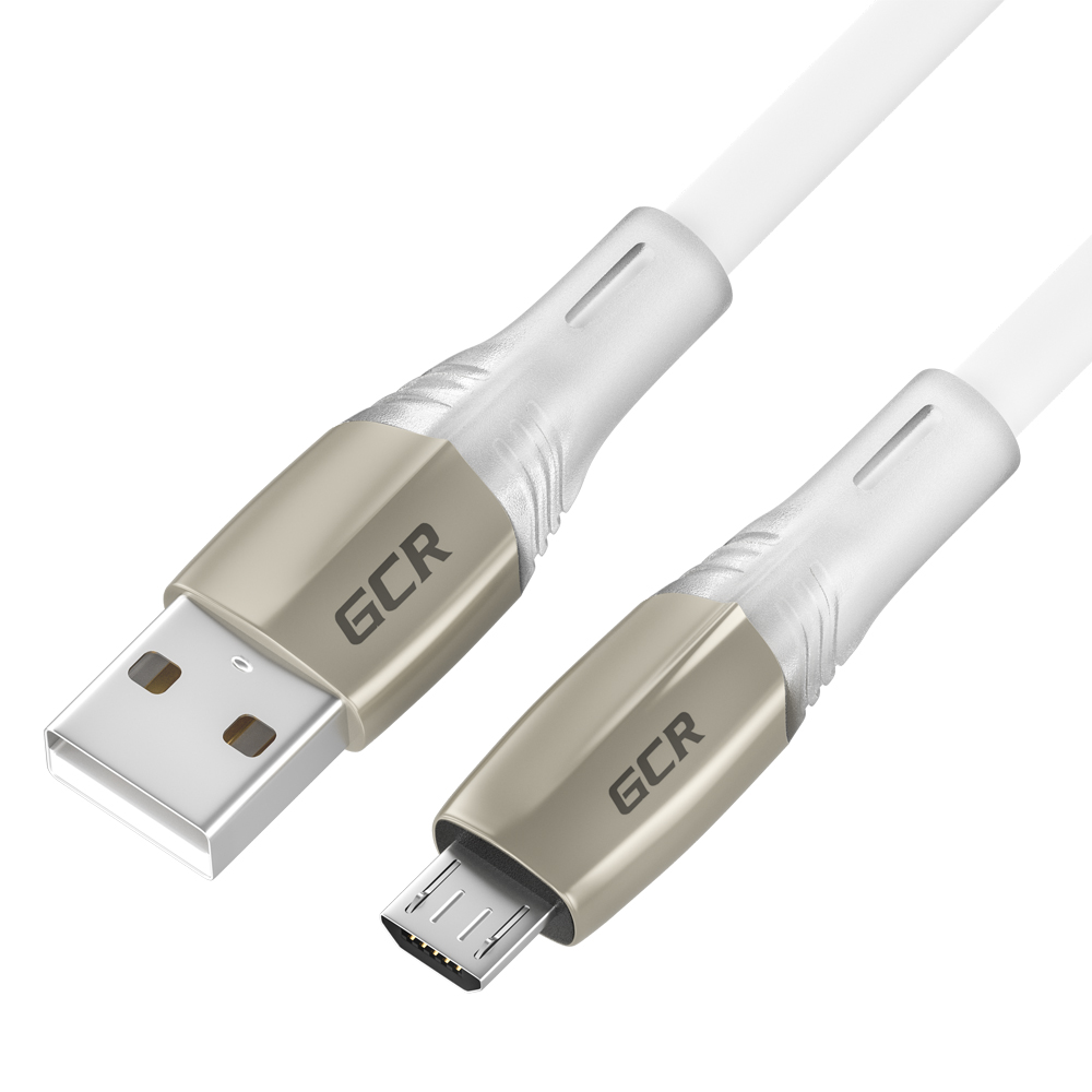 фото Кабель micro usb-b - usb-a gcr gcr-uaqc3 1.5м белый