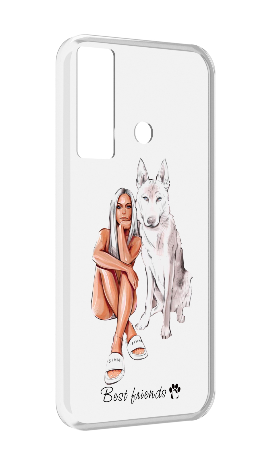 

Чехол MyPads Лучшие-друзья для Tecno Camon 17, Прозрачный, Tocco