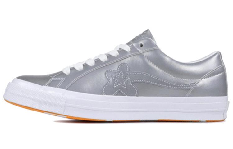 

Кеды унисекс Converse Golf Le Fleur One Star Ox 3M серебристые 46.5 EU, Серебристый, Golf Le Fleur x Converse One Star Ox 3M