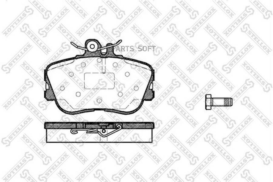 

Тормозные колодки Stellox 456000BSX