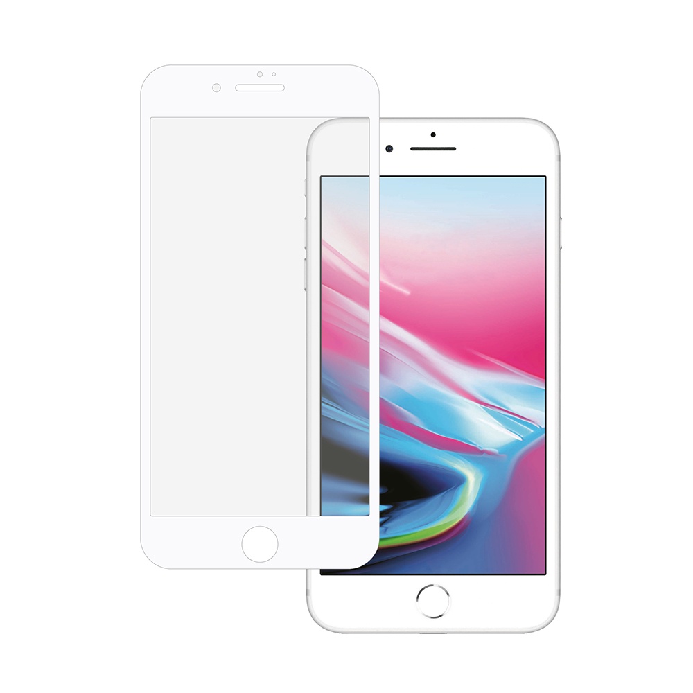 

Защитное стекло LuxCase для iPhone 7/8/SE White (Silicone Frame), Iphone 7/8/SE 2020