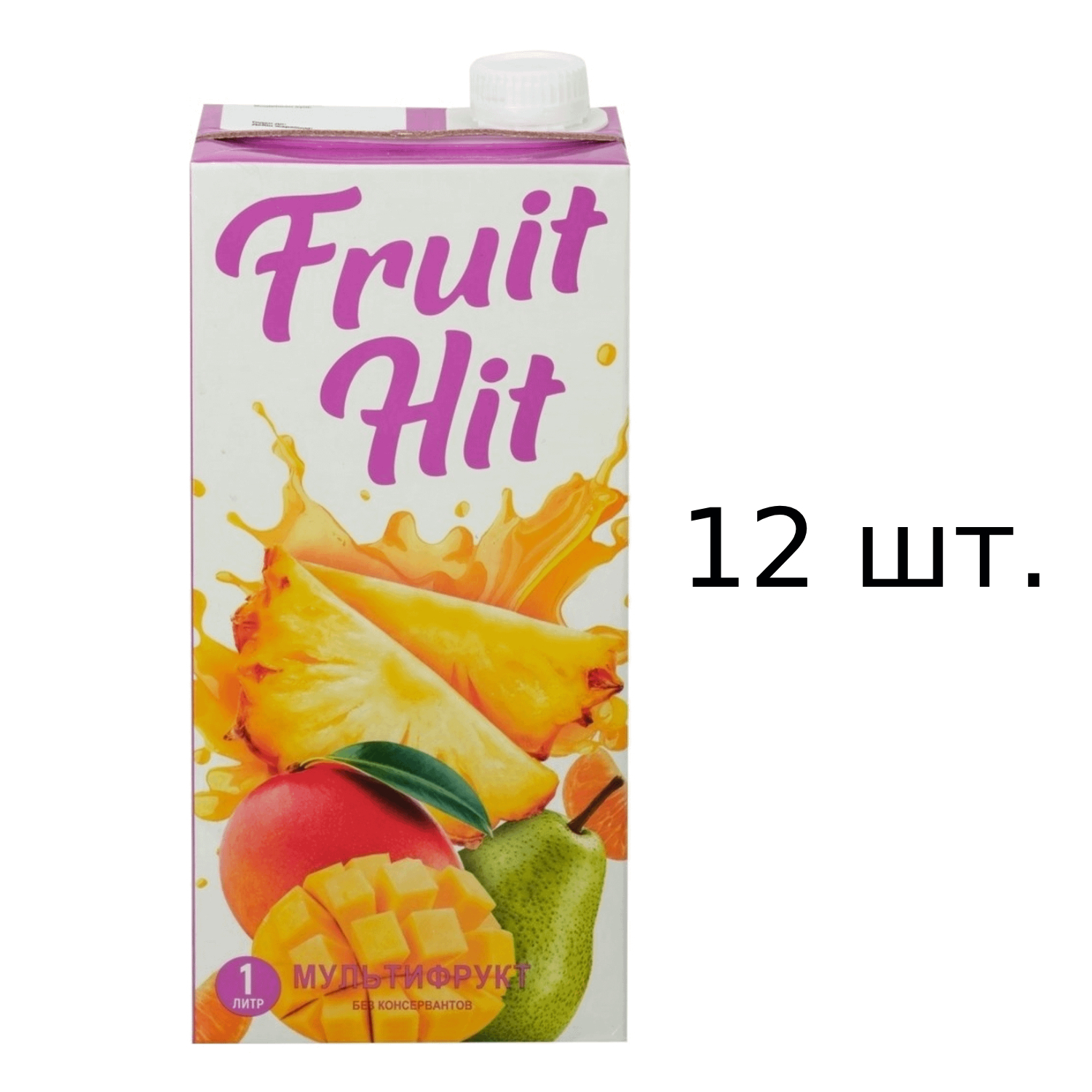 Нектар Fruit Hit мультифруктовый 12x1 л 1457₽