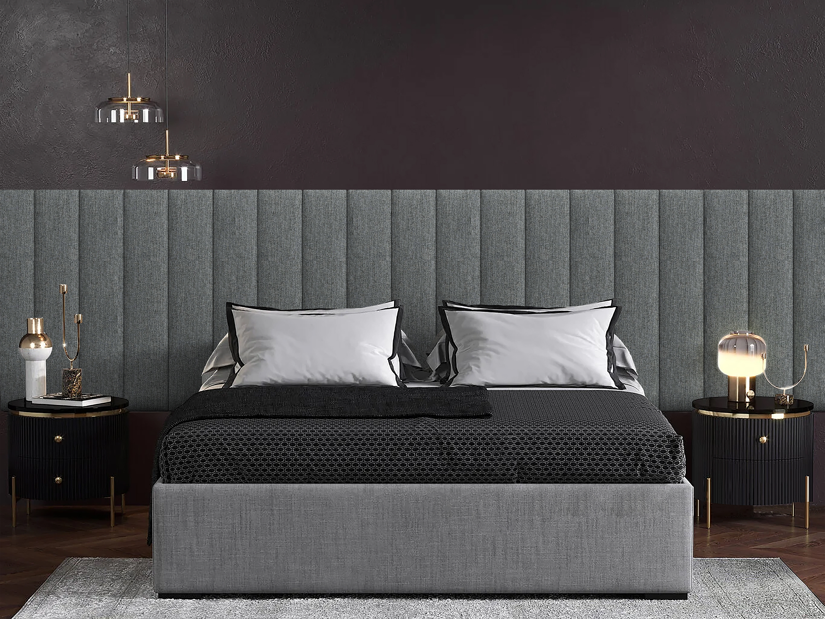 

Панель кровати Cotton Moondust Grey 20х100 см 4 шт., Серый
