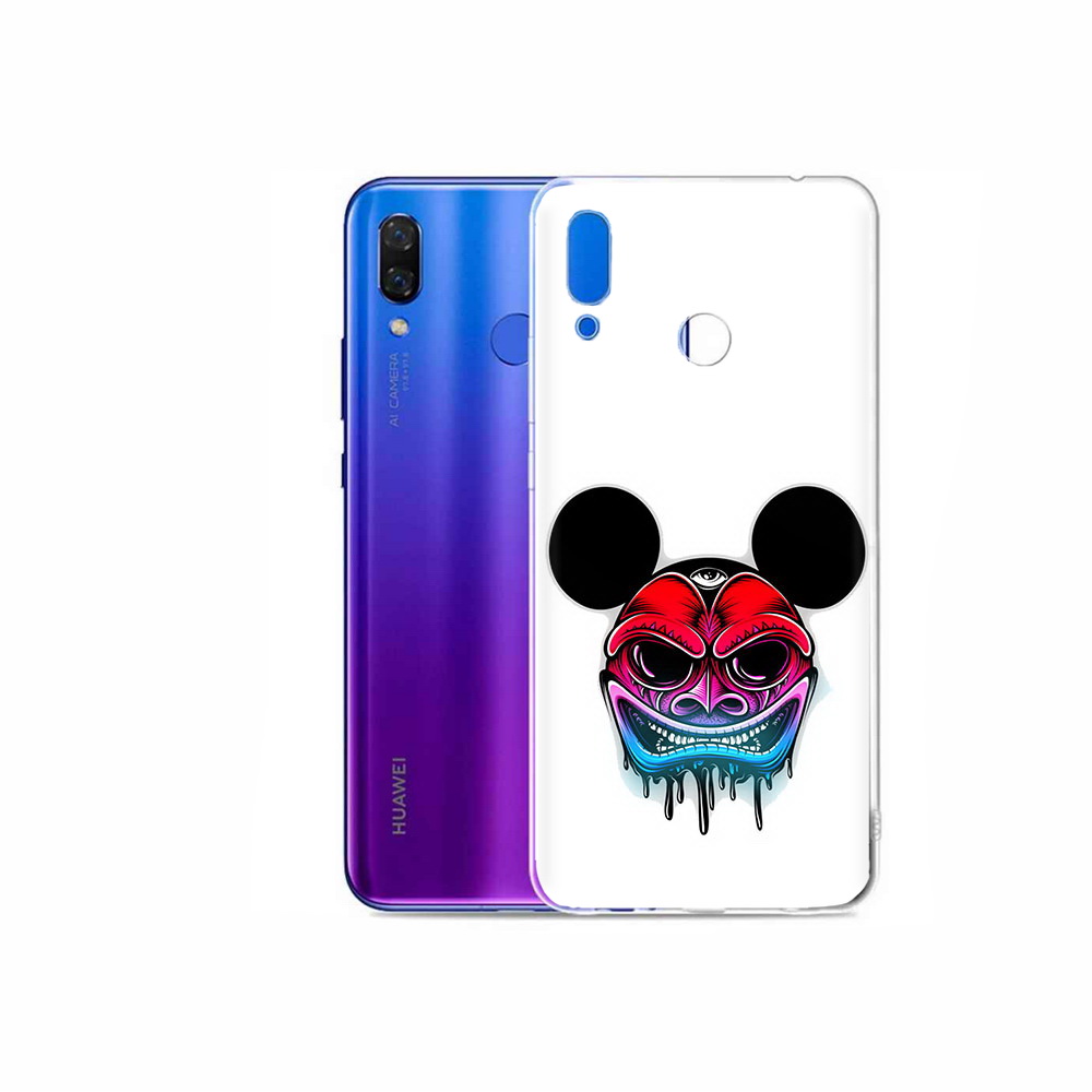 

Чехол MyPads Tocco для Honor Play микки в маске, Прозрачный, Tocco