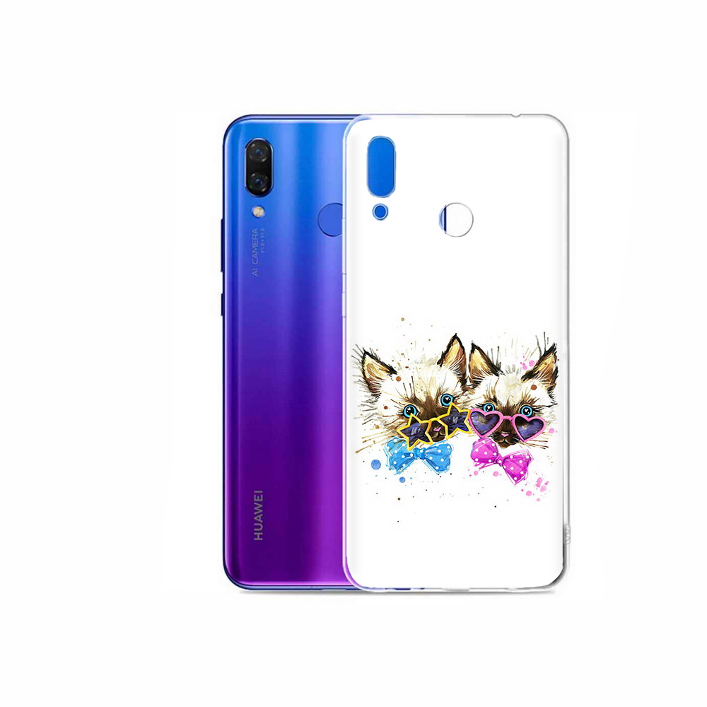 

Чехол MyPads Tocco для Honor Play милые котята, Прозрачный, Tocco