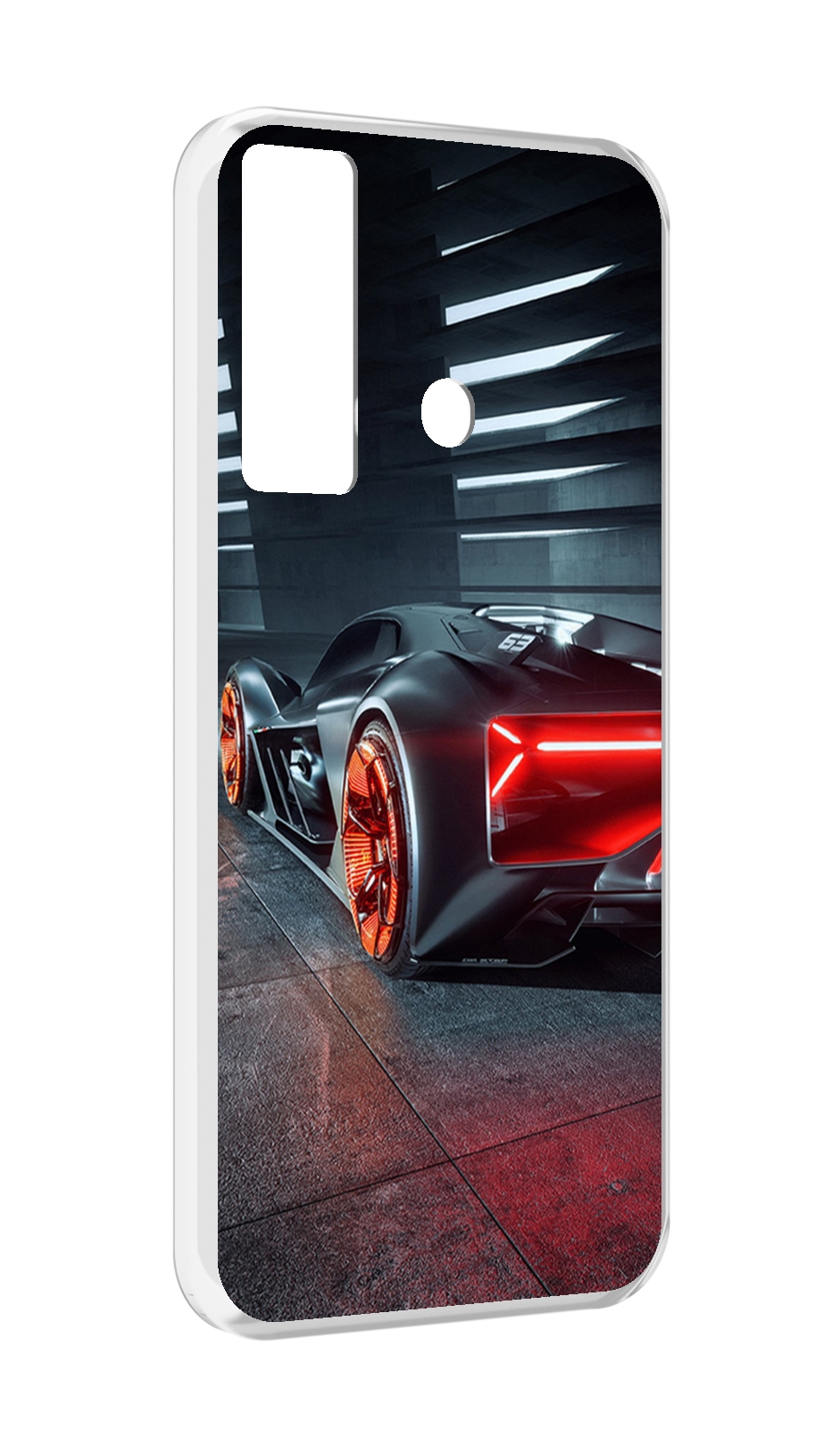 

Чехол MyPads Ночной-город мужской для Tecno Camon 17, Прозрачный, Tocco