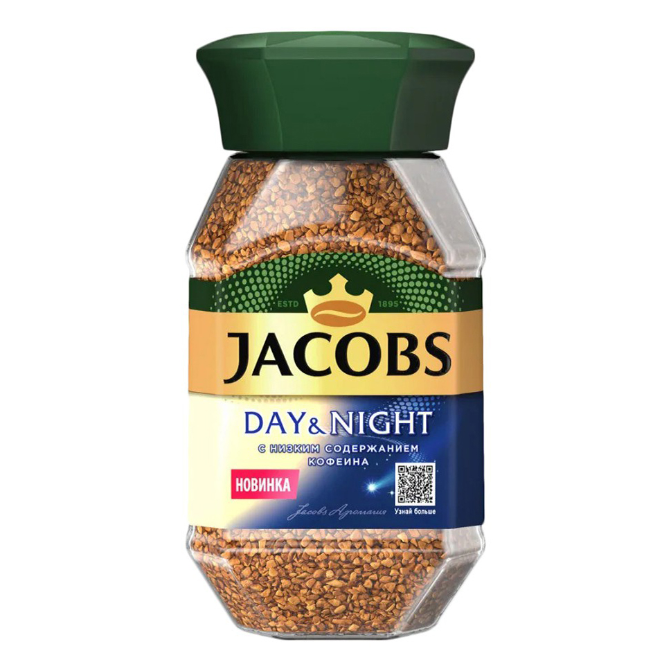 

Кофе Jacobs Monarch Decaff Day&Night растворимый 95 г