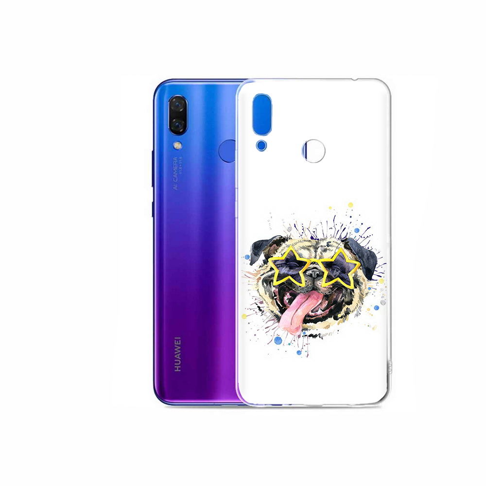 

Чехол MyPads Tocco для Honor Play мопс боксер, Прозрачный, Tocco