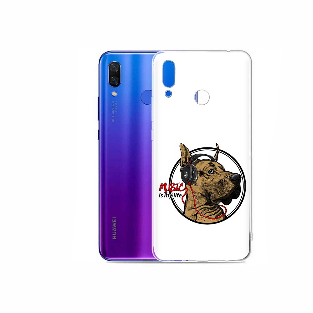 

Чехол MyPads Tocco для Honor Play музыкальная собака, Прозрачный, Tocco