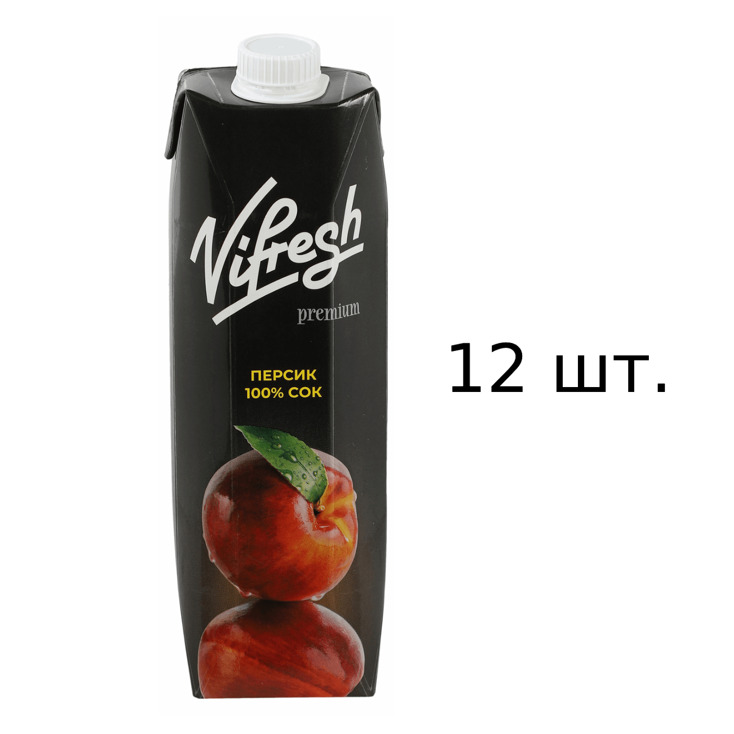 

Сок Vifresh 100% персиковый, 12x1 л