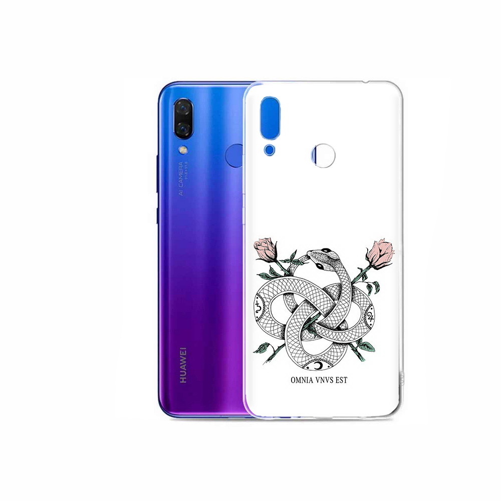 

Чехол MyPads Tocco для Honor Play нарисованная змея абстракция, Прозрачный, Tocco