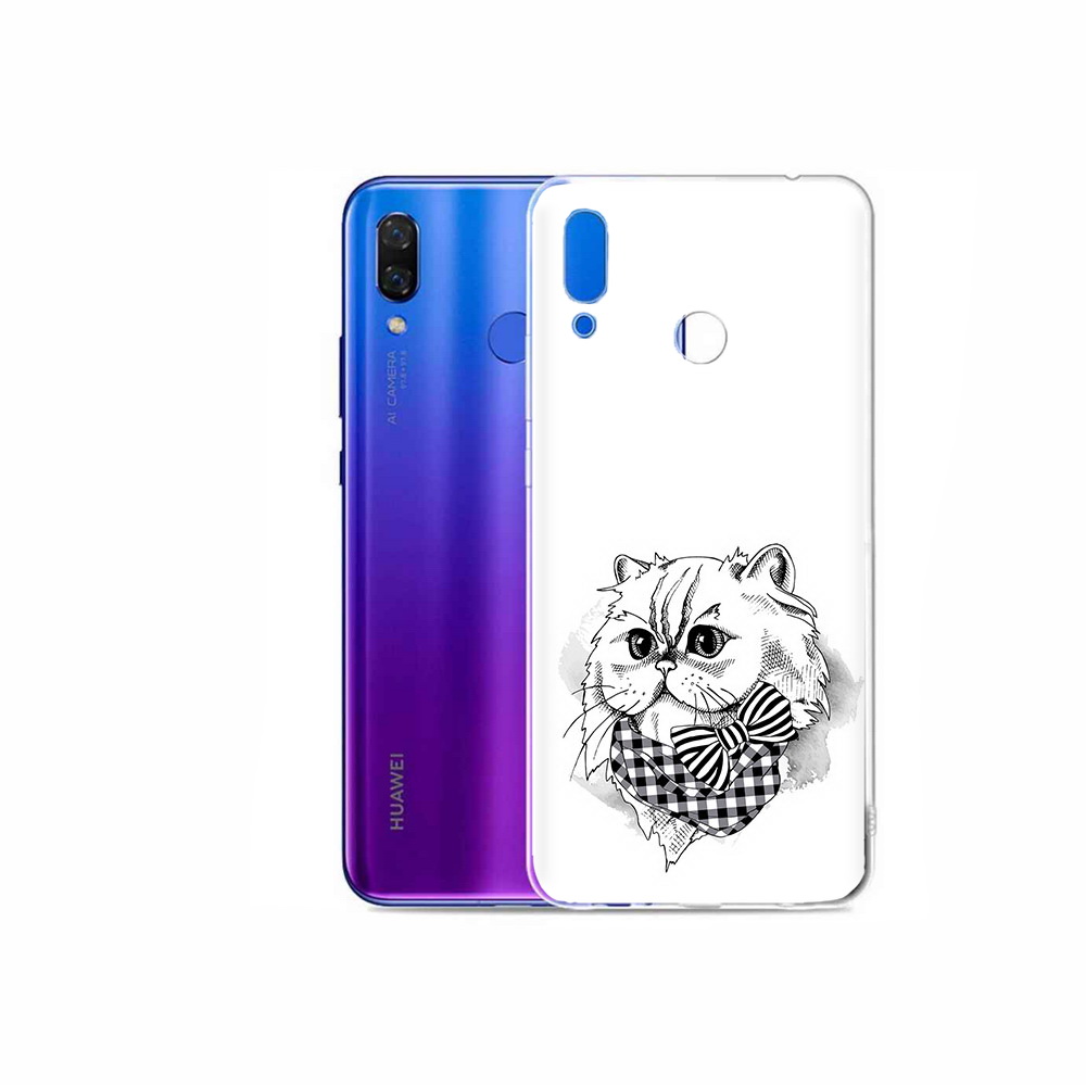 

Чехол MyPads Tocco для Honor Play нарисованная красивая кошечка, Прозрачный, Tocco