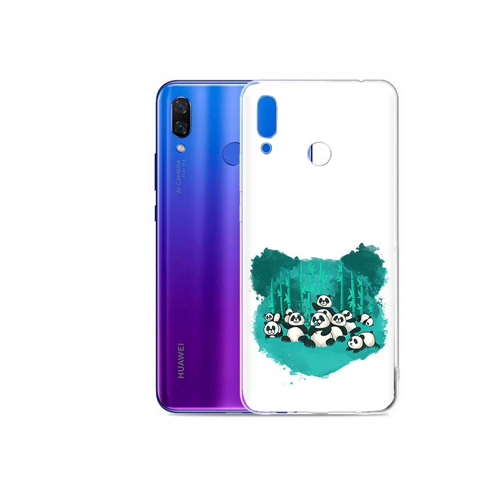 

Чехол MyPads Tocco для Honor Play нарисованные панды, Прозрачный, Tocco