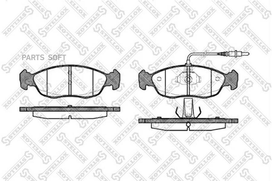 

Тормозные колодки Stellox 472002BSX